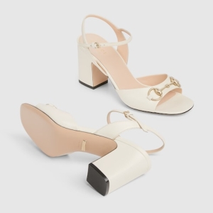 Women's Horsebit sandal white
