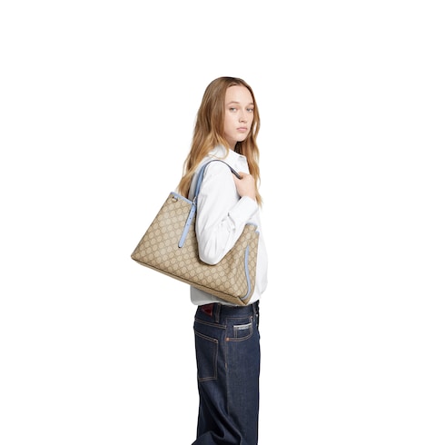 GG Emblem large tote bag