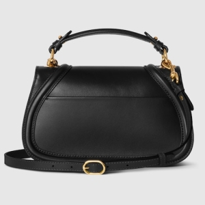 Gucci Blondie medium top handle bag black smooth
