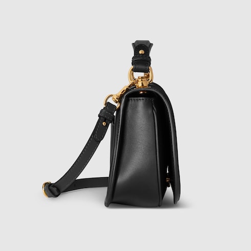 Gucci Blondie medium top handle bag black smooth