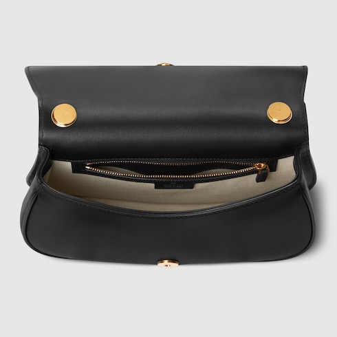 Gucci Blondie medium top handle bag black smooth