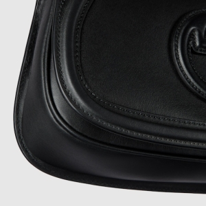 Gucci Blondie medium top handle bag black smooth
