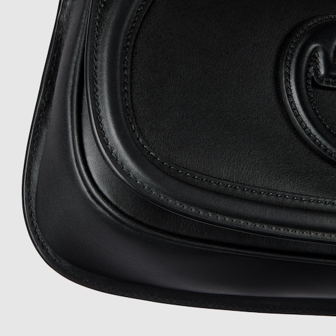 Gucci Blondie medium top handle bag black smooth