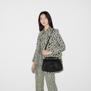 Gucci Blondie large top handle bag black leather