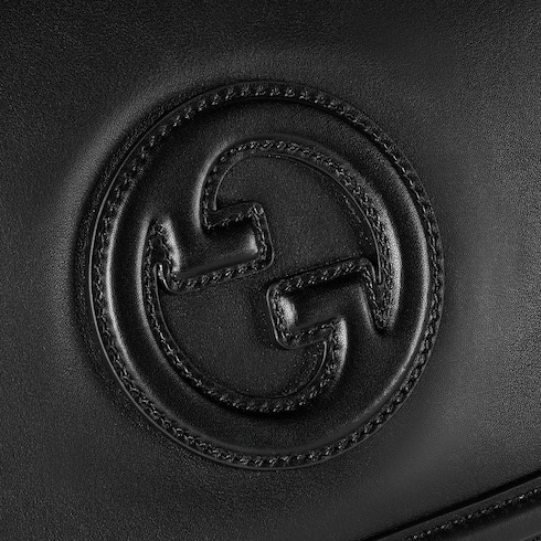 Gucci Blondie large top handle bag black leather