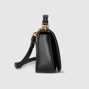 Gucci Blondie large top handle bag black leather