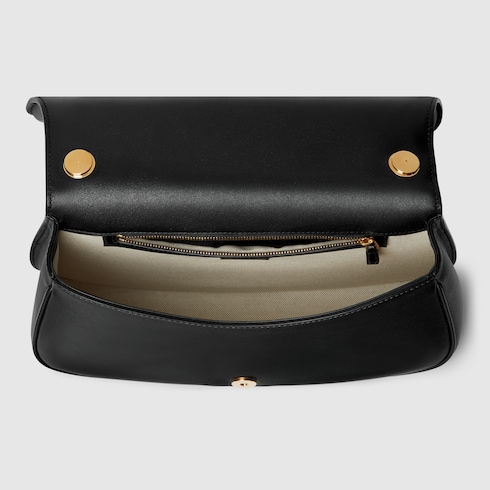 Gucci Blondie large top handle bag black leather