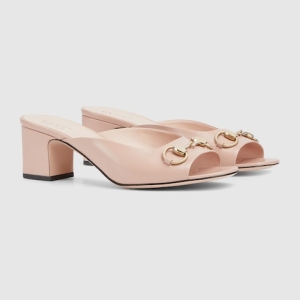 Women's Horsebit slide light pink