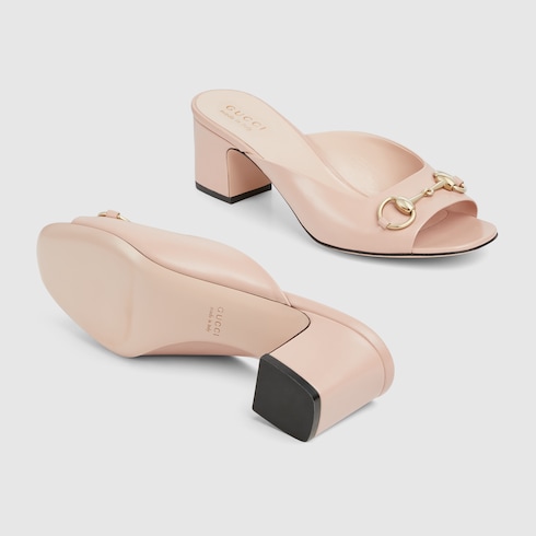 Women's Horsebit slide light pink