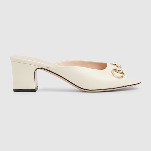 Women's Horsebit slide ivory