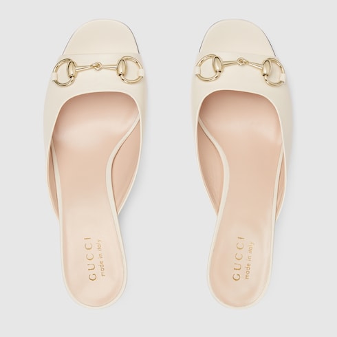 Women's Horsebit slide ivory