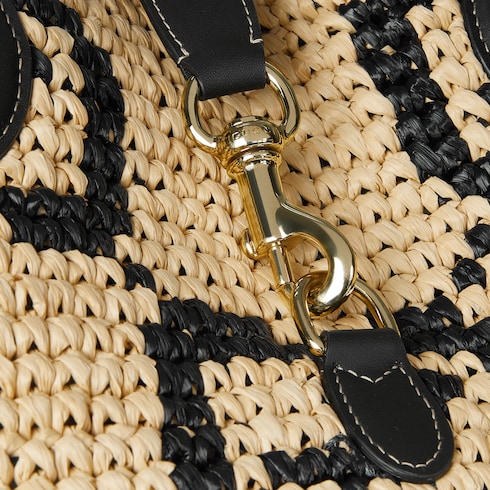 Woven medium tote bag