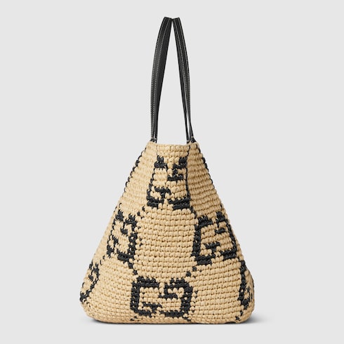 Woven medium tote bag