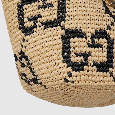Woven medium tote bag