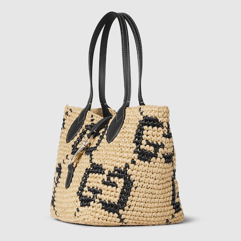Woven small tote bag