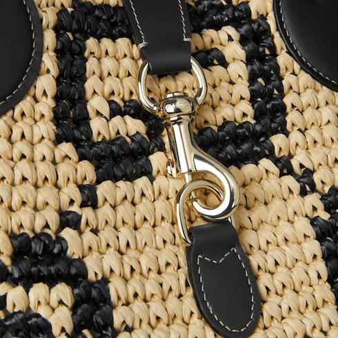 Woven small tote bag