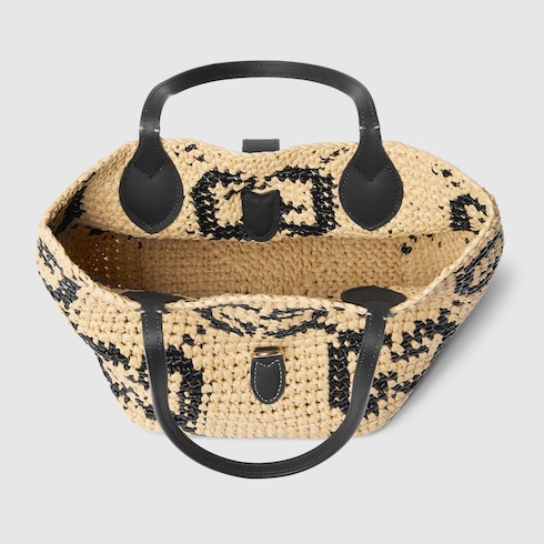 Woven small tote bag
