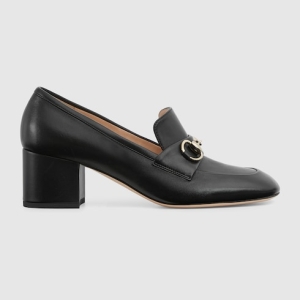 Women's loafer pump with Horsebit black