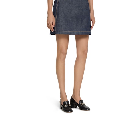 Women's loafer pump with Horsebit black