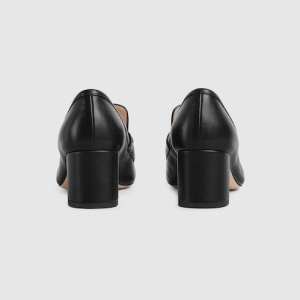 Women's loafer pump with Horsebit black