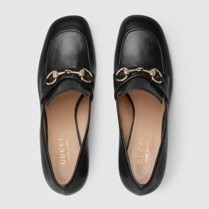 Women's loafer pump with Horsebit black