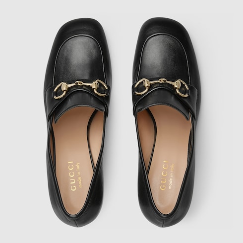 Women's loafer pump with Horsebit black