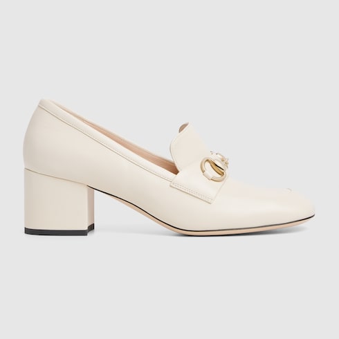 Women's loafer pump with Horsebit ivory