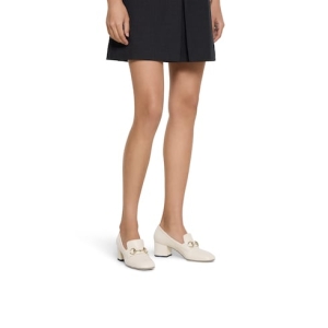 Women's loafer pump with Horsebit ivory
