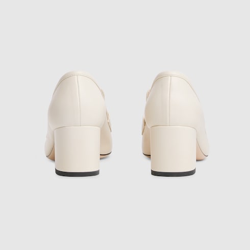 Women's loafer pump with Horsebit ivory