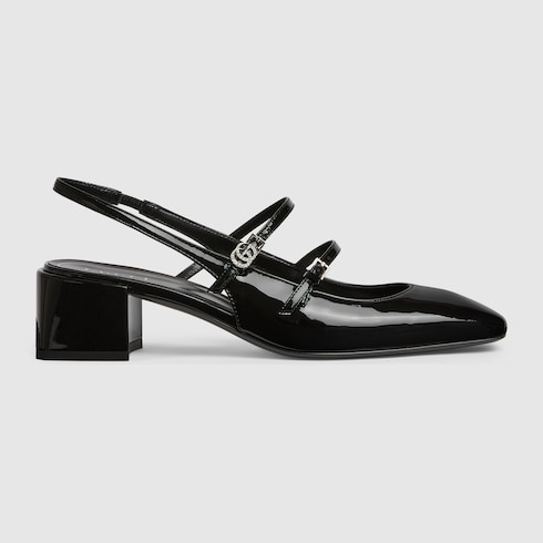Women's pump with Double G black