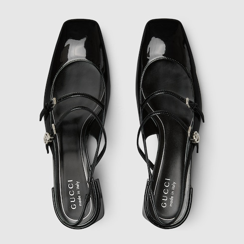 Women's pump with Double G black