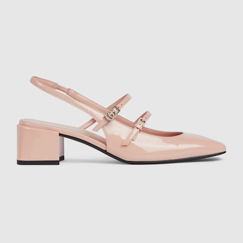 Women's pump with Double G pink