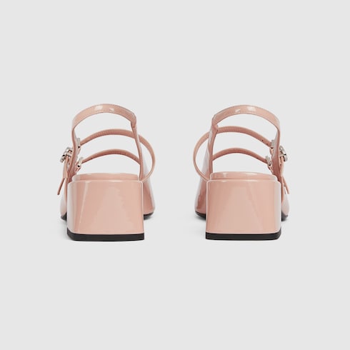 Women's pump with Double G pink