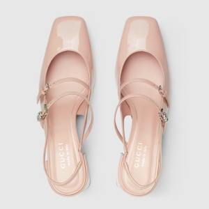 Women's pump with Double G pink