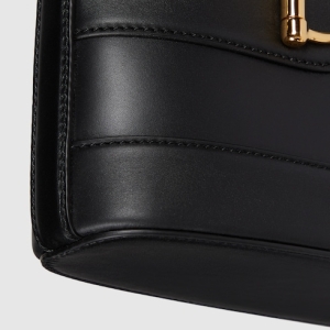 Gucci 73 small bucket bag black leather