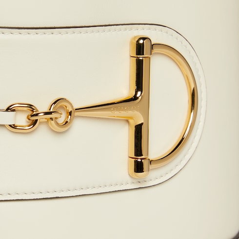 Gucci 73 small bucket bag white leather