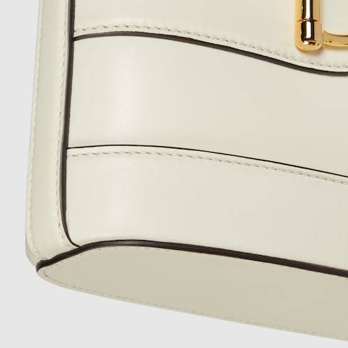 Gucci 73 small bucket bag white leather