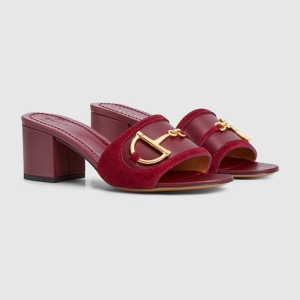Women's slide sandal with Horsebit