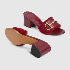 Women's slide sandal with Horsebit