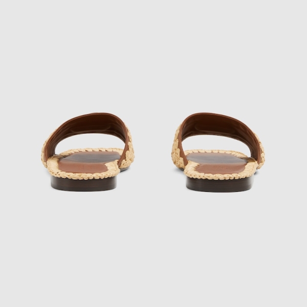Women's slide sandal with Double G