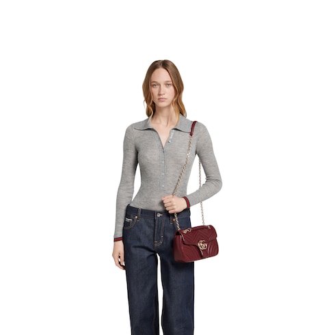GG Marmont medium shoulder bag Rosso