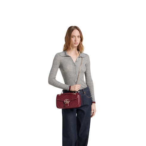 GG Marmont medium shoulder bag Rosso