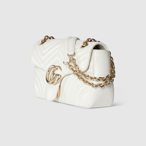GG Marmont medium shoulder bag white