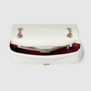 GG Marmont medium shoulder bag white