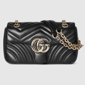 GG Marmont small shoulder bag black
