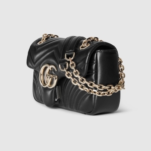 GG Marmont small shoulder bag black