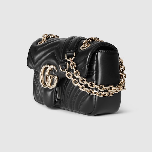 GG Marmont small shoulder bag black