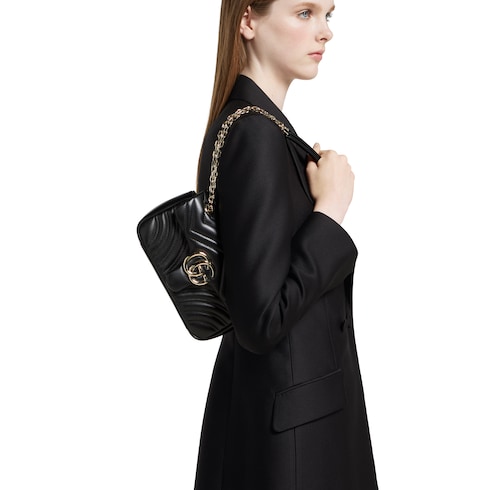 GG Marmont small shoulder bag black