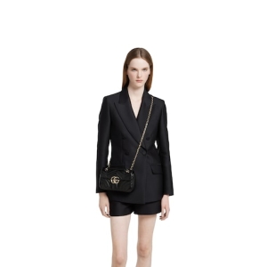 GG Marmont small shoulder bag black