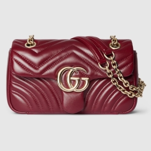 GG Marmont small shoulder bag Rosso